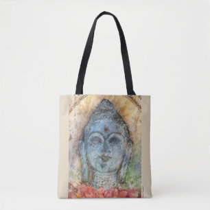 Zen Buddha Watercolor Art Tote Bag
