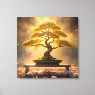 ZEN BUDDHISM - BONSAI TREE - CANVAS PRINT