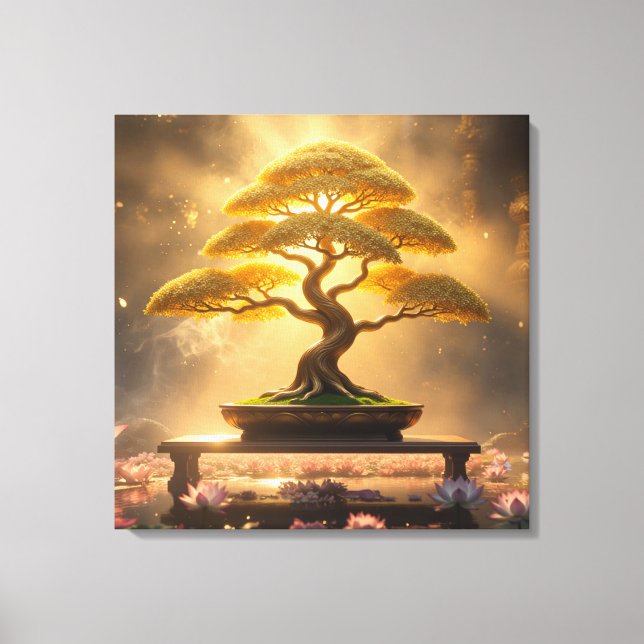 ZEN BUDDHISM - BONSAI TREE - CANVAS PRINT (Front)