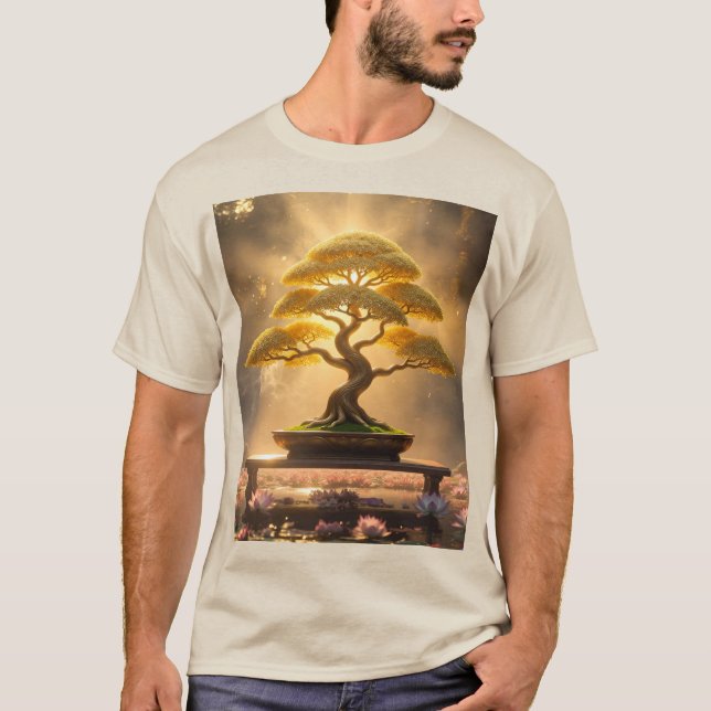 ZEN BUDDHISM - BONSAI TREE - T-Shirt (Front)