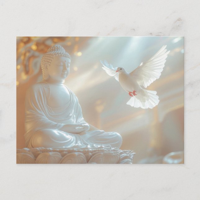 ZEN - BUDDHISM - MEDITATION POSTCARD (Front)
