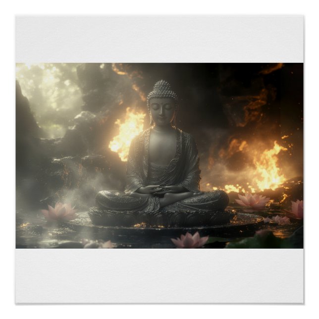 ZEN - BUDDHISM - MEDITATION POSTER (Front)
