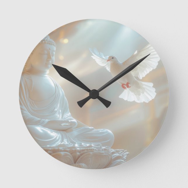 ZEN - BUDDHISM - MEDITATION ROUND CLOCK (Front)