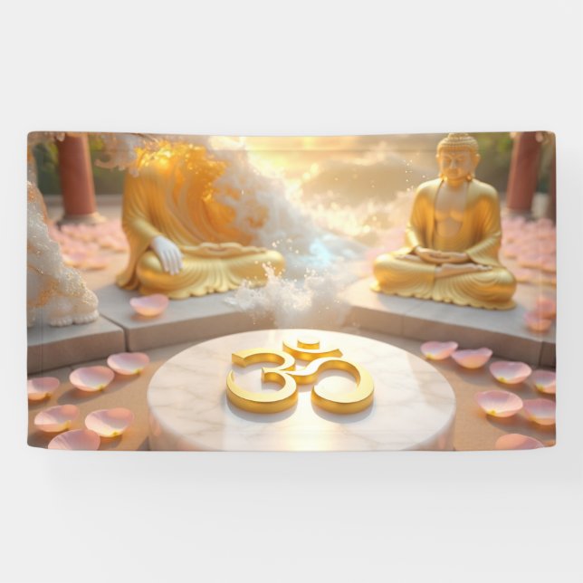 ZEN - BUDDHISM - OM BANNER (Horizontal)