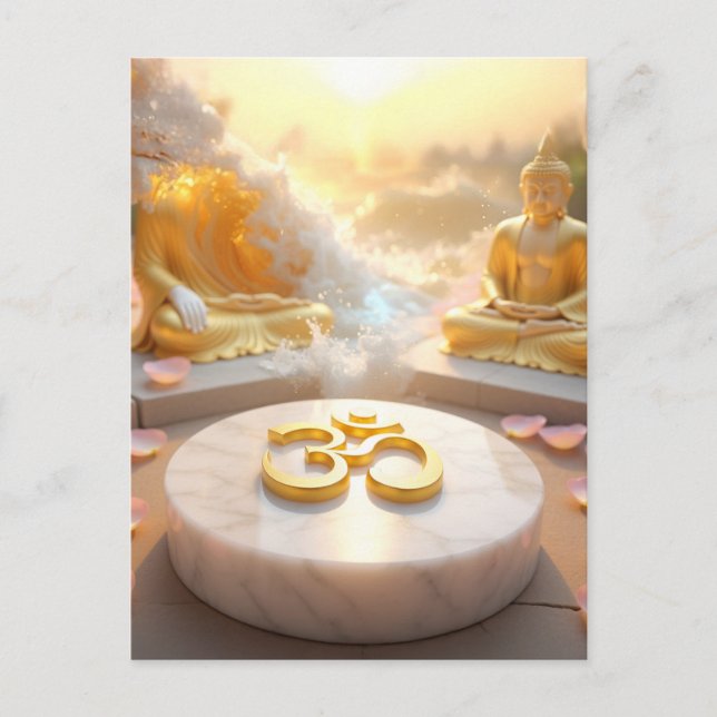 ZEN - BUDDHISM - OM POSTCARD (Front)