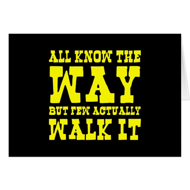 Zen Buddhism Western Style Greeting Card (Front Horizontal)