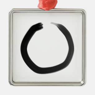 Zen Buddhist Enso Circle Metal Tree Decoration