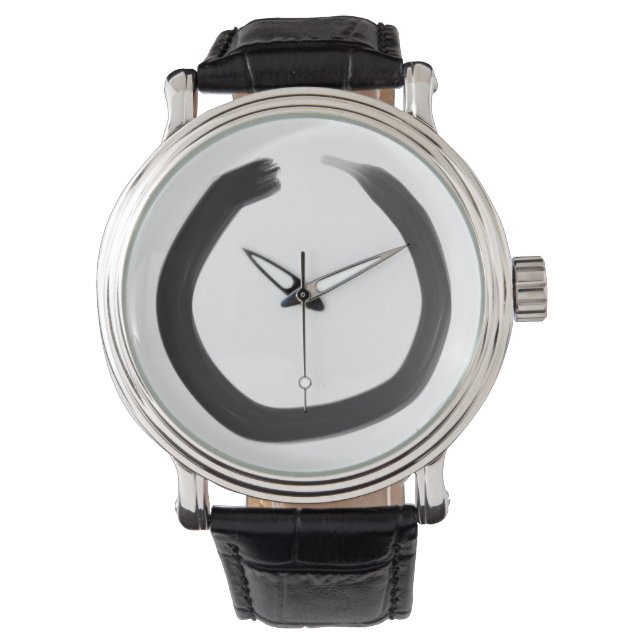 Zen Buddhist Enso Circle Watch (Front)