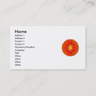Zen Buddhist inspired mandela Business Cards