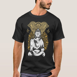 Zen Buddhist Mandala Elephant Buddhism Buddha T-Shirt