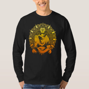 Zen Buddhist Spiritual Meditation Buddhism Mandala T-Shirt