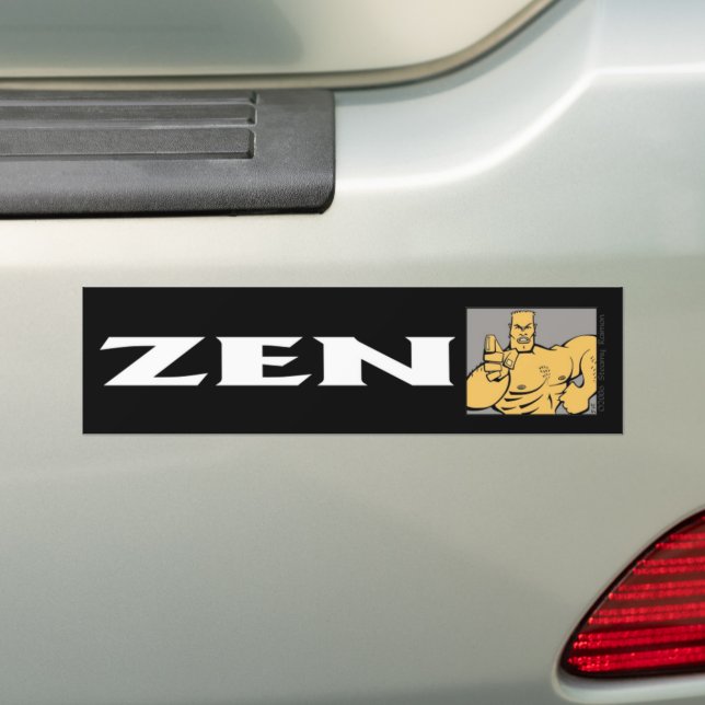 Zen bumper sticker (On Car)