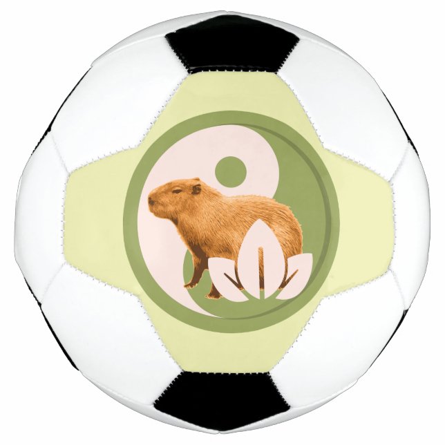Zen Capybara Yin Yang Football (Front)
