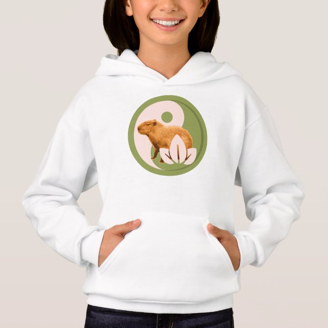 Zen Capybara Yin Yang Peaceful Nature (Front)