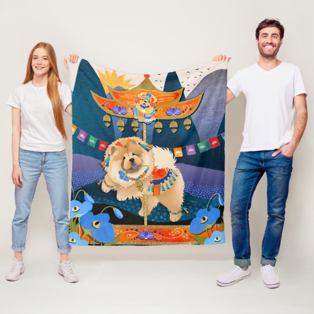 ZEN CARNIVAL  Chow -Fleece blanket 3 sizes (In Situ)