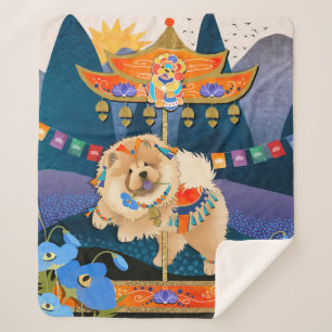 ZEN CARNIVAL  Chow -Sherpa blanket 3 sizes