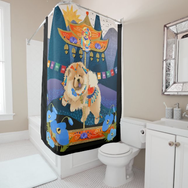 ZEN CARNIVAL  Chow -shower curtain (In Situ)