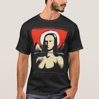 zen cartoons japan mona art lisa T-Shirt