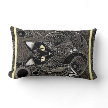 Zen Cat Companion, New Moon Yellow Stripe