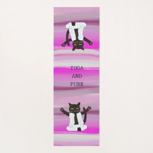 Zen cat yoga meditation pilates mediatate  yoga mat