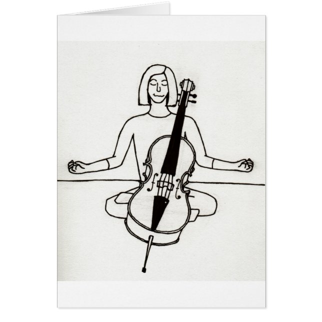Zen Cellist card (Front)