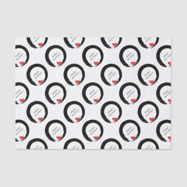 Zen Christmas Designs Tissue Paper (Front)