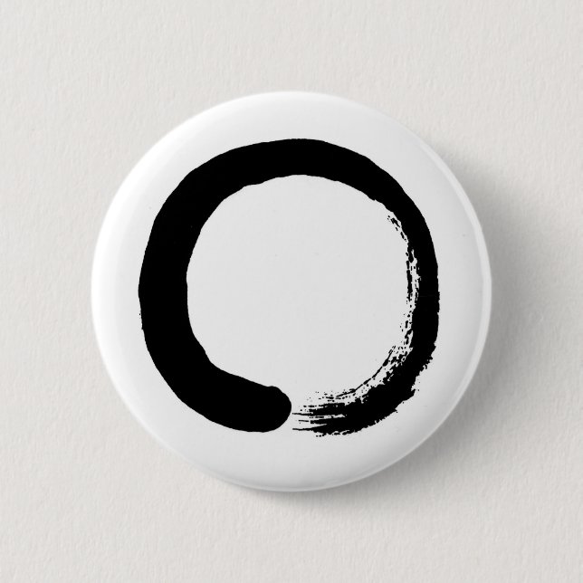 Zen Circle 6 Cm Round Badge (Front)