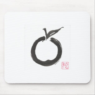 Zen Circle Apple Mouse Mat