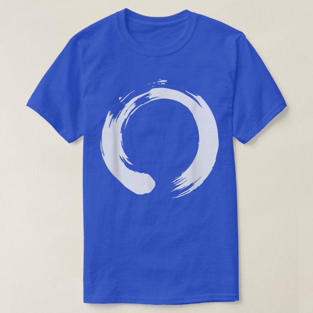 Zen Circle Brush Stroke For Yoga and Meditation  T-Shirt (Design Front)