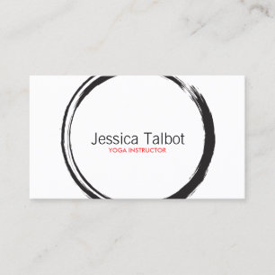 ZEN CIRCLE in Black and White Business Card