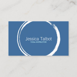 ZEN CIRCLE in WHITE/BLUE II Business Card