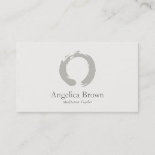 Zen Circle Meditation Business Card