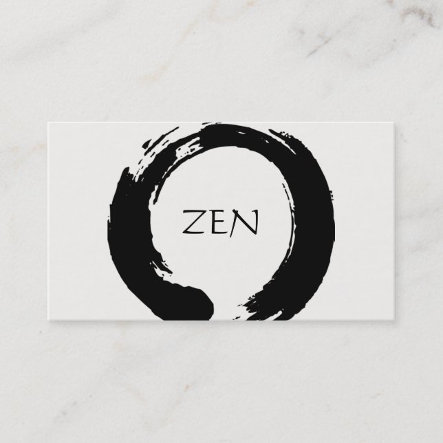 Zen Circle Meditation Business Card (Front)