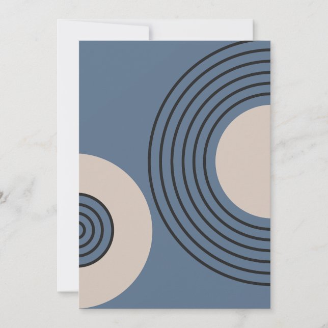 Zen circle minimalist holiday card (Front)