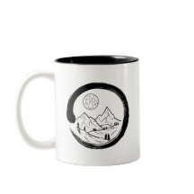 Zen Circle & Mountains