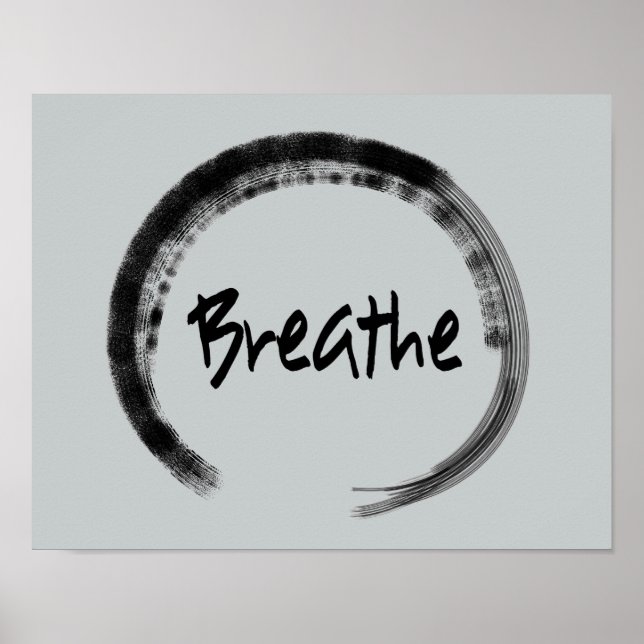 Zen Circle - Zen Art Prints - Yoga Posters (Front)