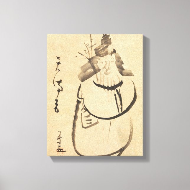Zen Classics - Gibon Sengai - Tenmangu Canvas Print (Front)