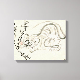Zen Classics - Gibon Sengai - Tiger Canvas Print