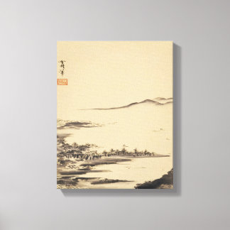 Zen Classics - Sesshu - Autumn Landscape Canvas Print