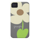 Zen Daisy Personalised iPhone 4/4S Case-Mate Case