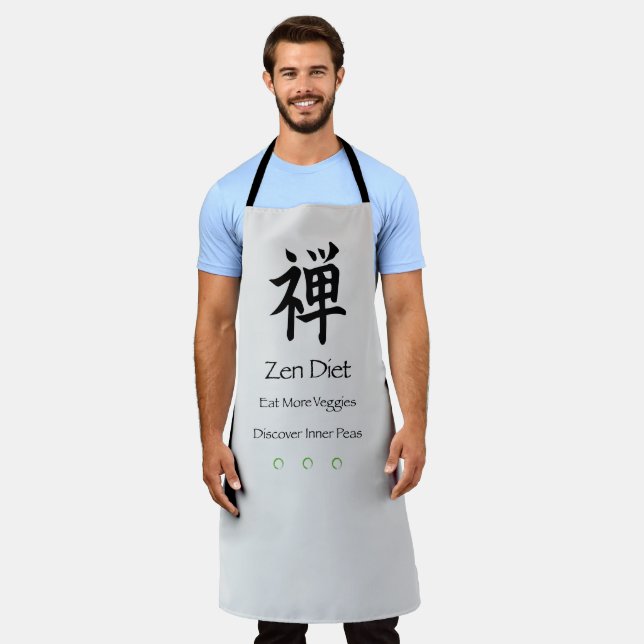 Zen Diet Eat More Veggies Apron (Worn)