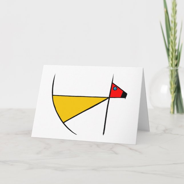 Zen Dog Greeting Card (Front)