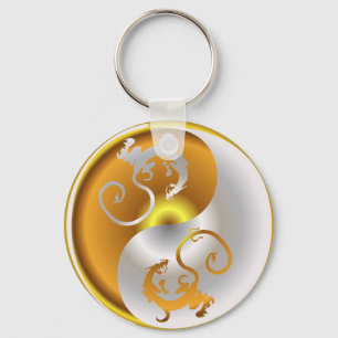 Zen Dragons Key Ring