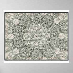 Zen Elemental Colouring Poster