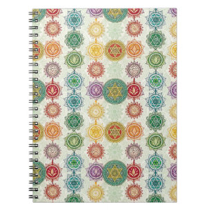 Zen Energy Symbol Mandala Design Pattern Art Notebook