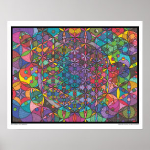 Zen Flower of Life - Divine Eyes Print