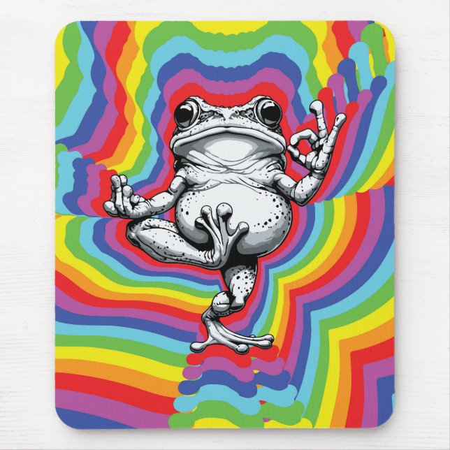 Zen Frog Masterpiece Mouse Mat (Front)