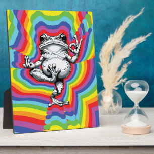 Zen Frog Masterpiece Plaque