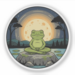 Zen Frog Meditation - Full Moon Yoga Pose