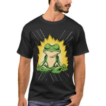 Zen Frog Meditation Super Saiyan Glow Art